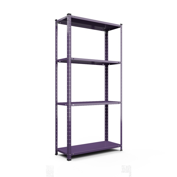 Стелаж 1500x750x300 мм Меткас РЕК бузковий метал полиці 4 шт. фарбований (40535393)